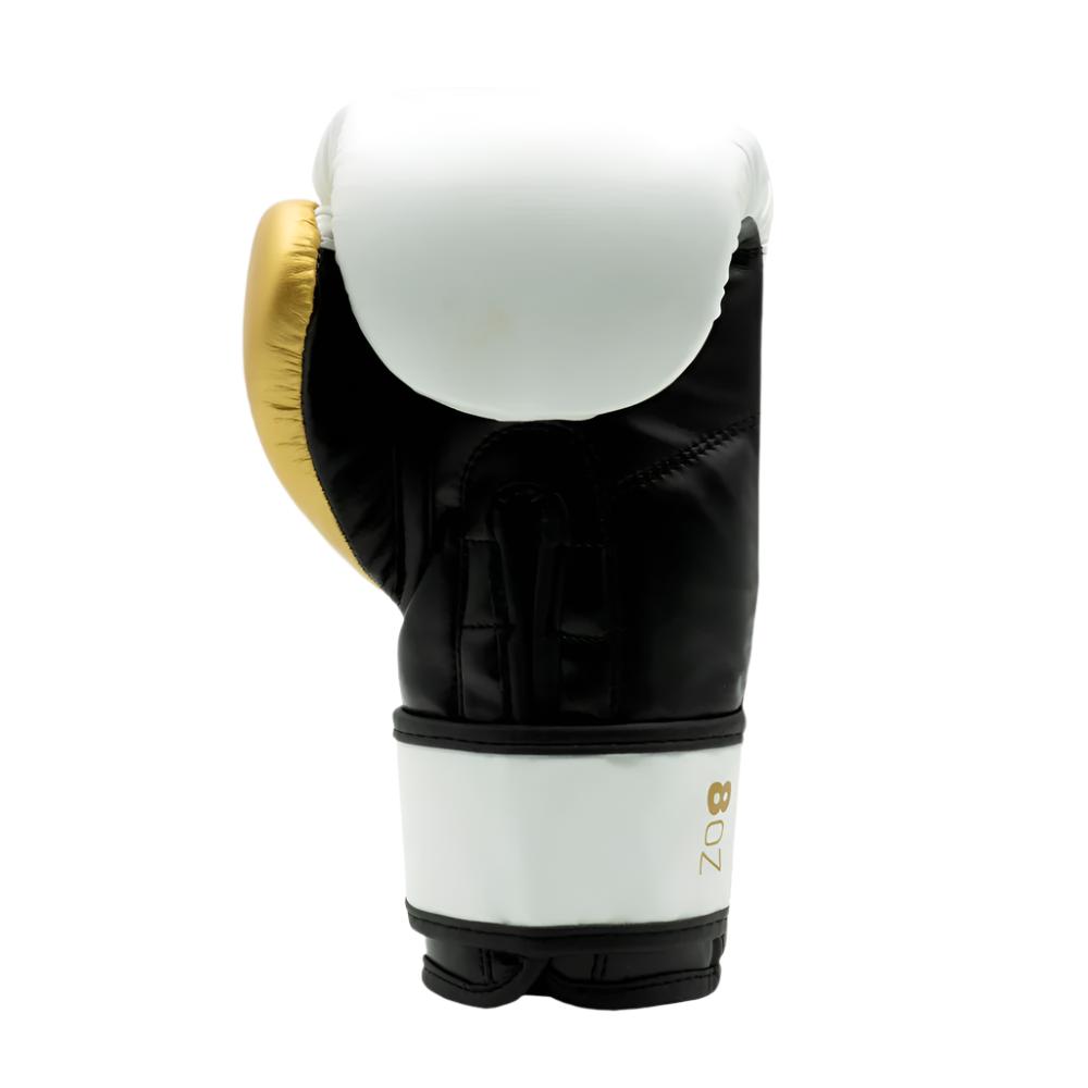 Ringside Junior Synthetic Leather Training Gloves White Gold Black inside palm