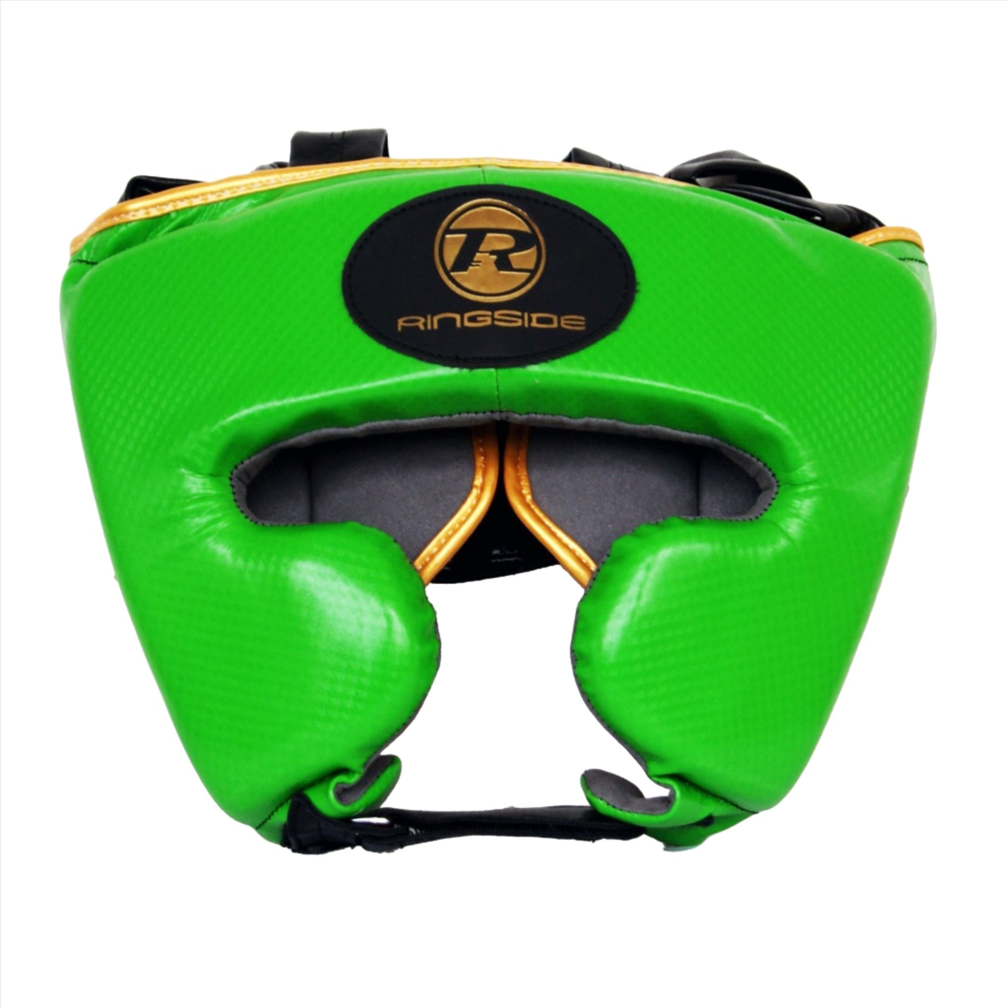 Ringside Pro Fitness Cheek Protection Head Guard green with gold