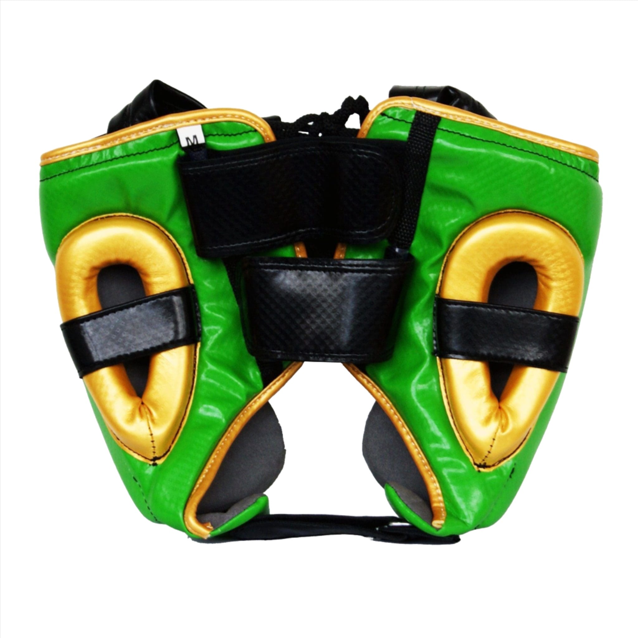 Ringside Pro Fitness Cheek Protection Head Guard green with gold