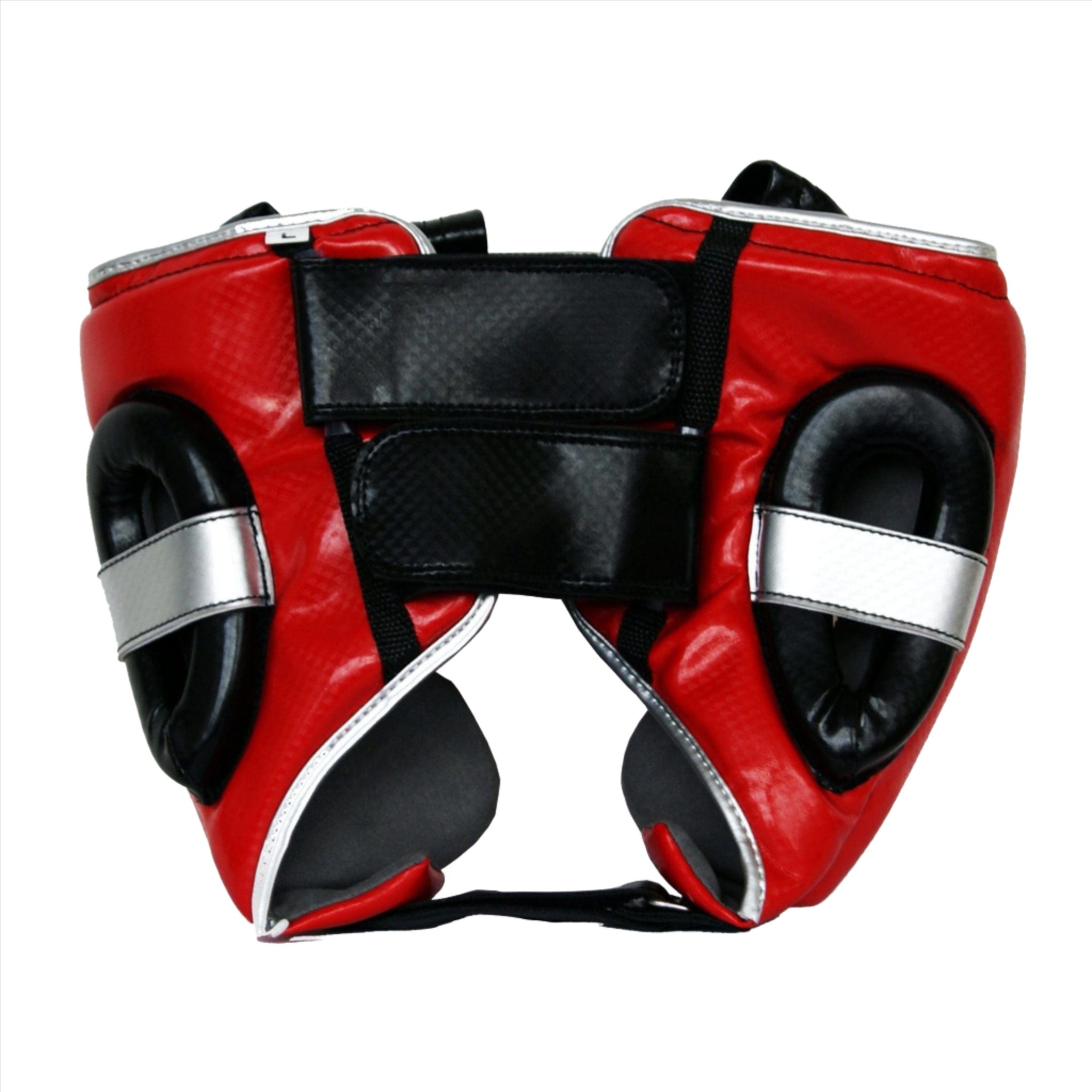Ringside Pro Fitness Cheek Protection Head Guard red with silver