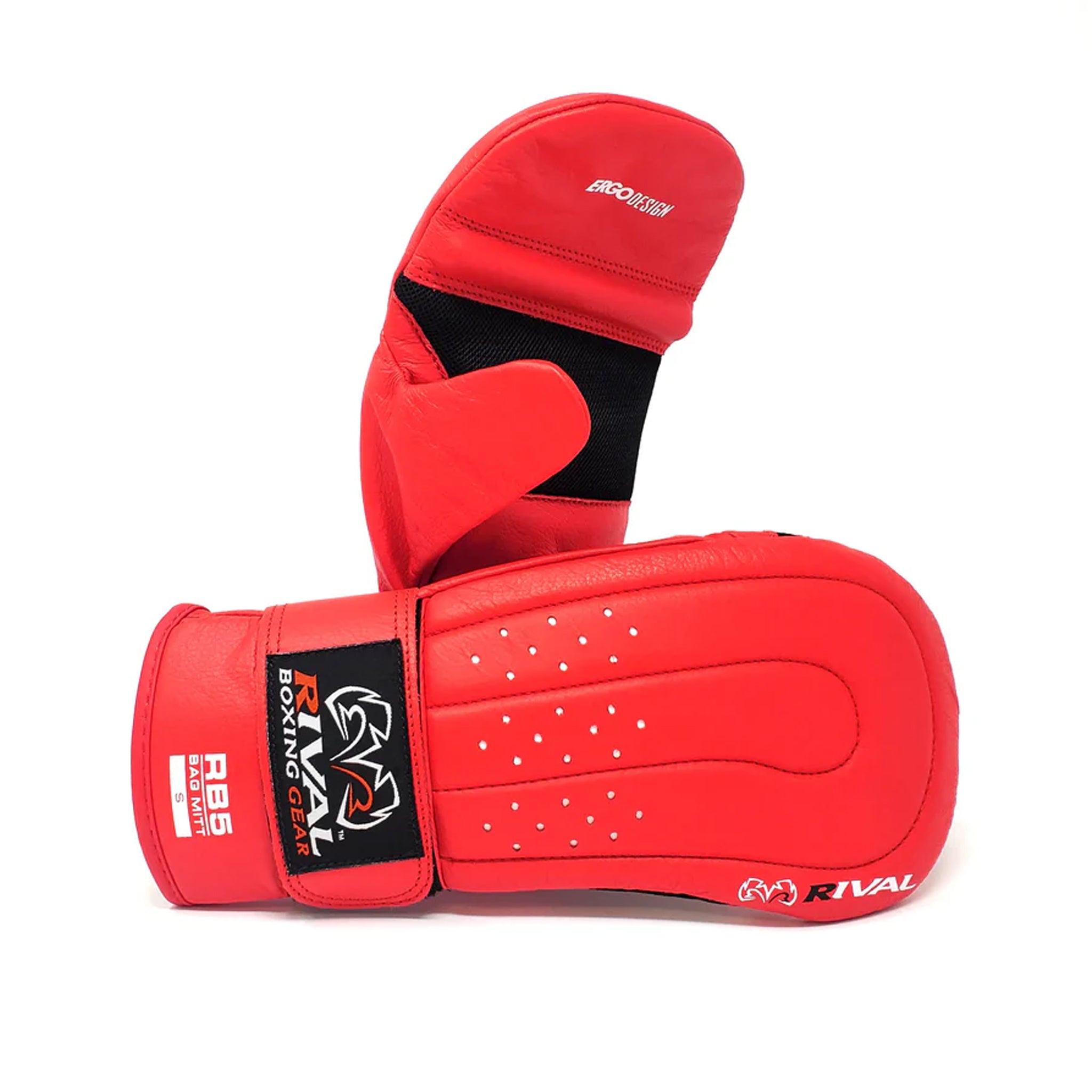 rival rb5 bag mitts red boxing gloves