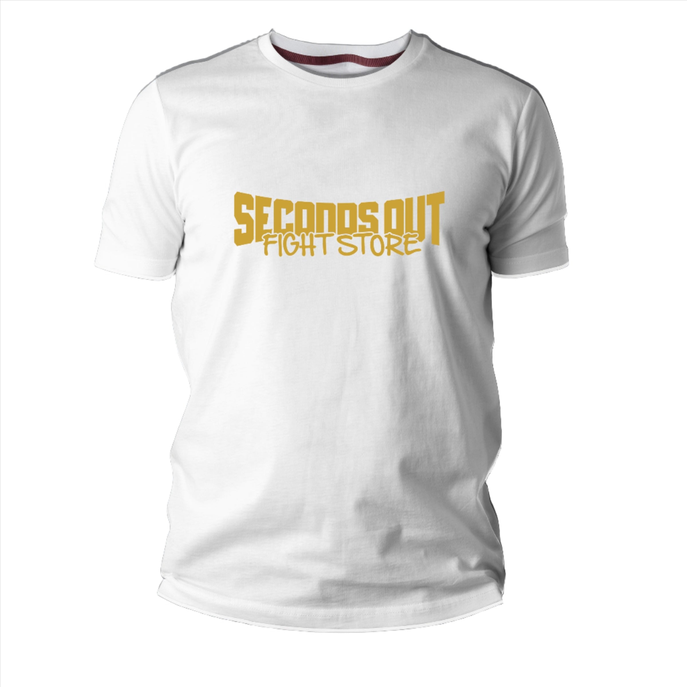 Seconds Out Away T-Shirt White Gold