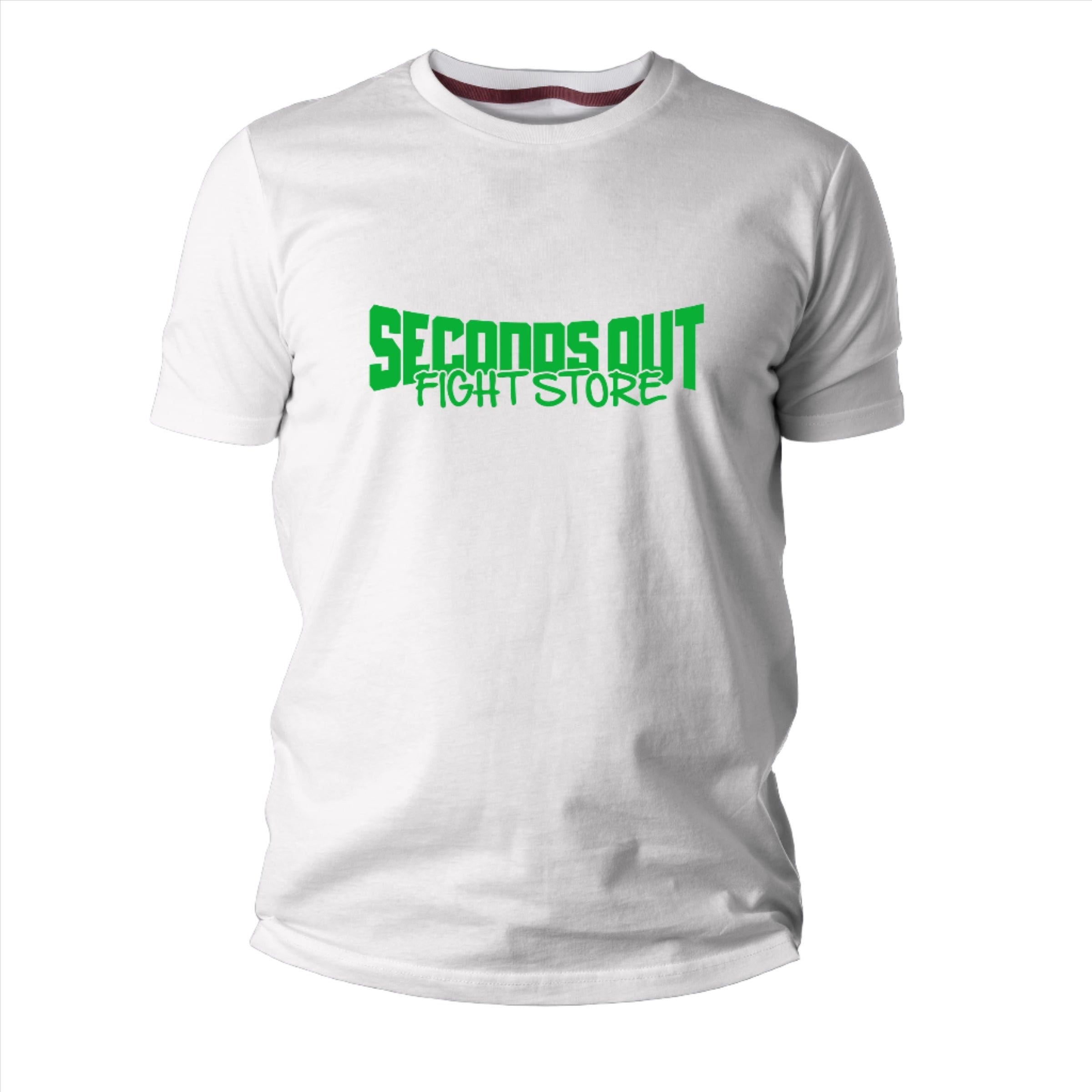Seconds Out Away T-Shirt White Green
