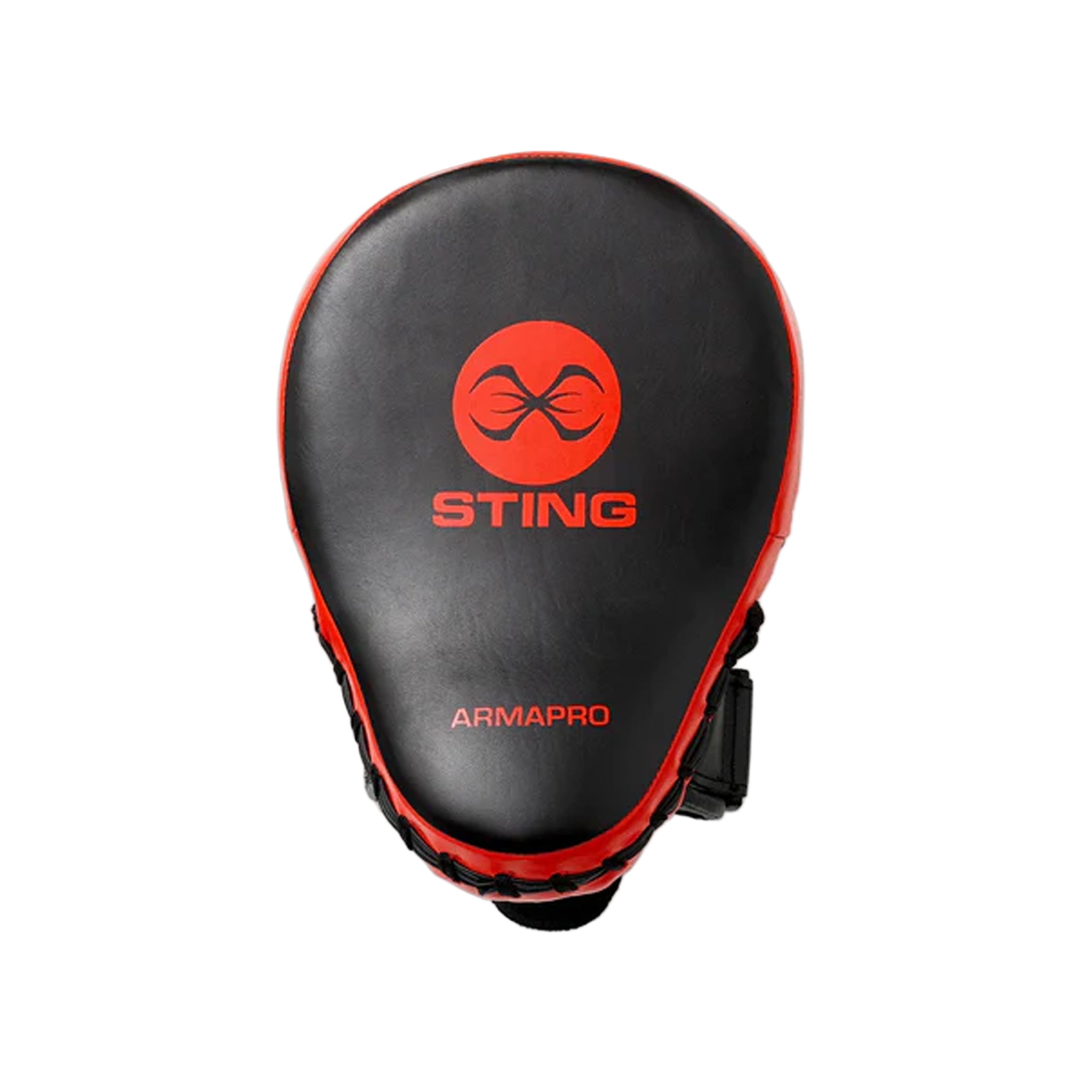 Sting Armapro Neo gel Focus Mitts Boxing Pads black with red Sting logo