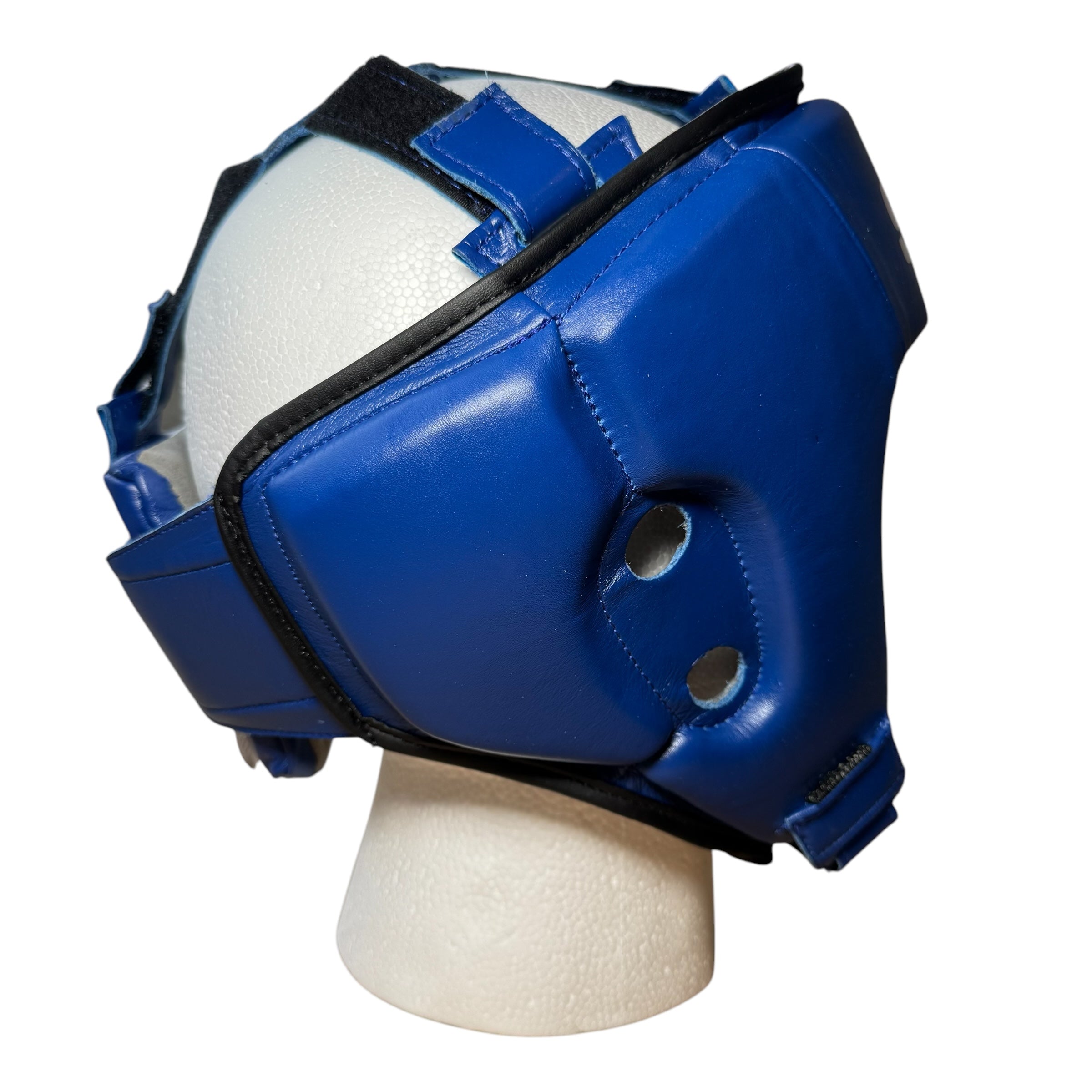 Sting competition Approved Head Guard blue side view
