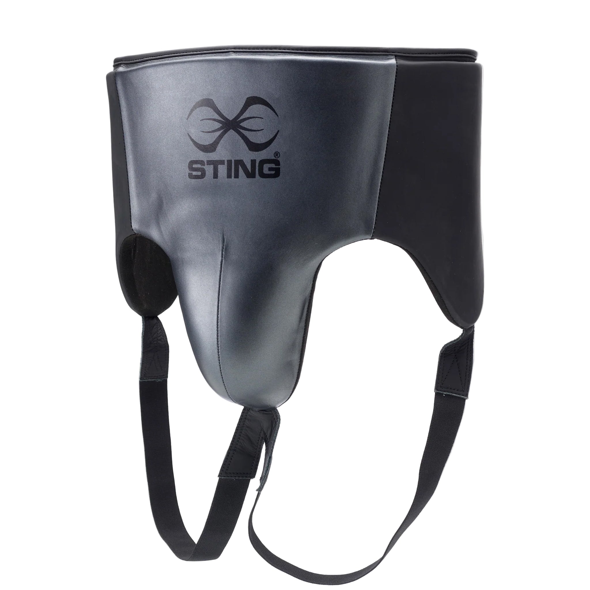 Sting Pro Leather Groin Guard Black/Grey