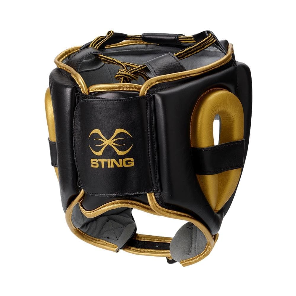 Sting Viper Gel Cheek Protection Head Guard Black Gold