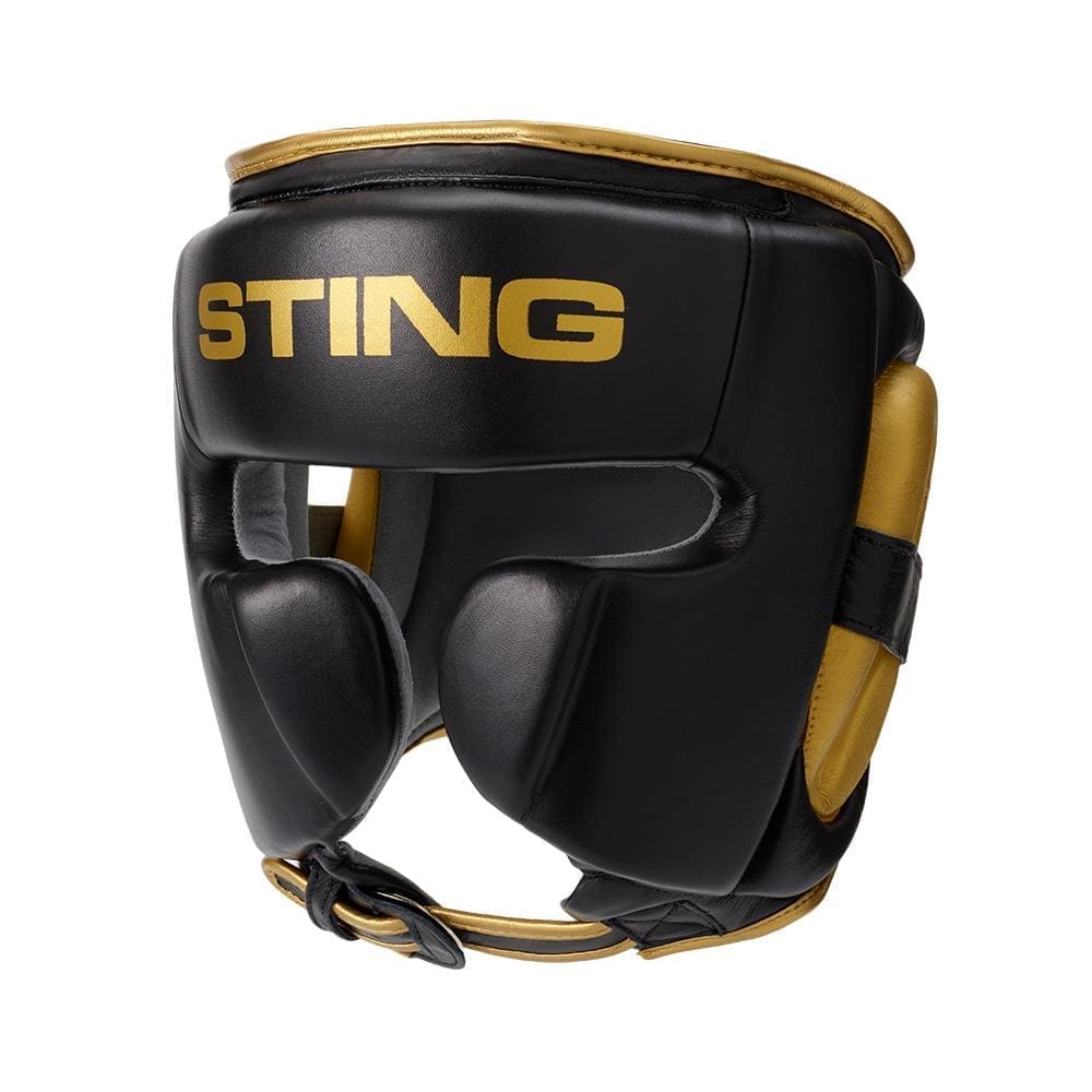 Sting Viper Gel Cheek Protection Head Guard Black Gold