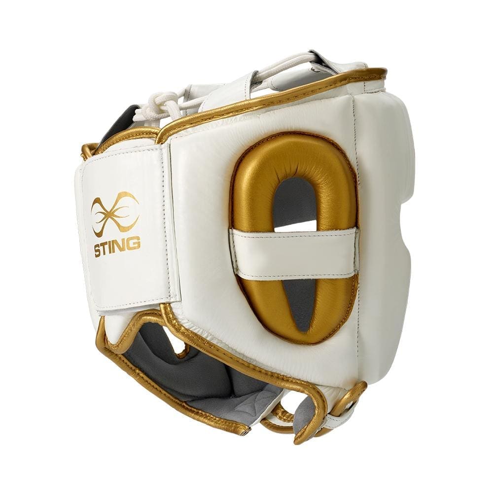 Sting Viper Gel Cheek Protection Head Guard White Gold