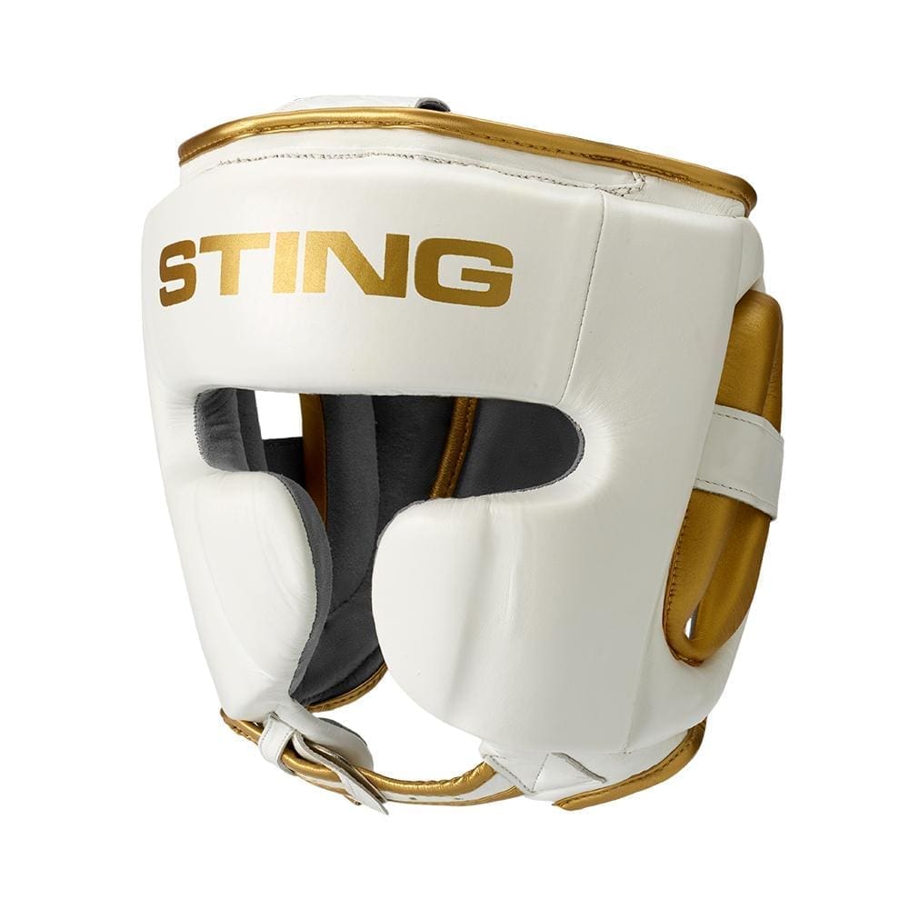 Sting Viper Gel Cheek Protection Head Guard White Gold