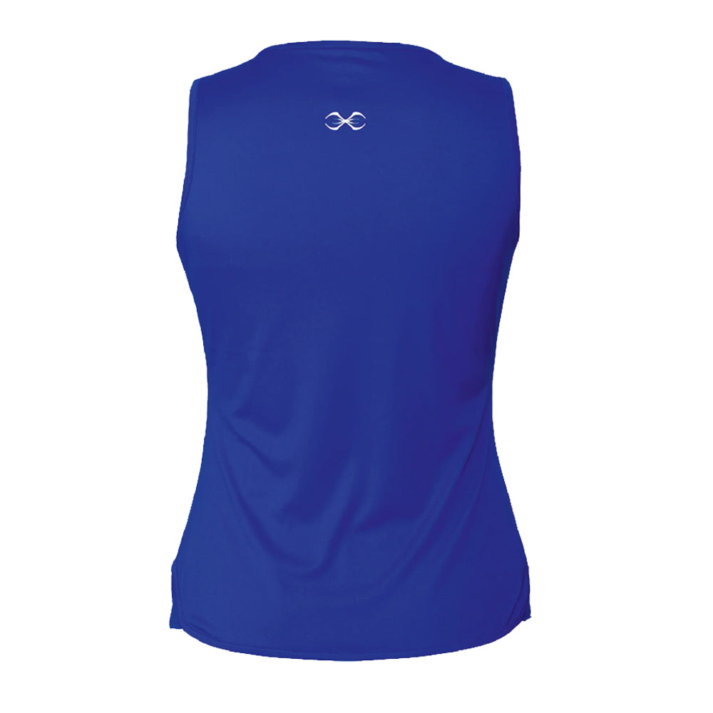 Sting Mettle Women's Boxing Vest blue with white Sting logo