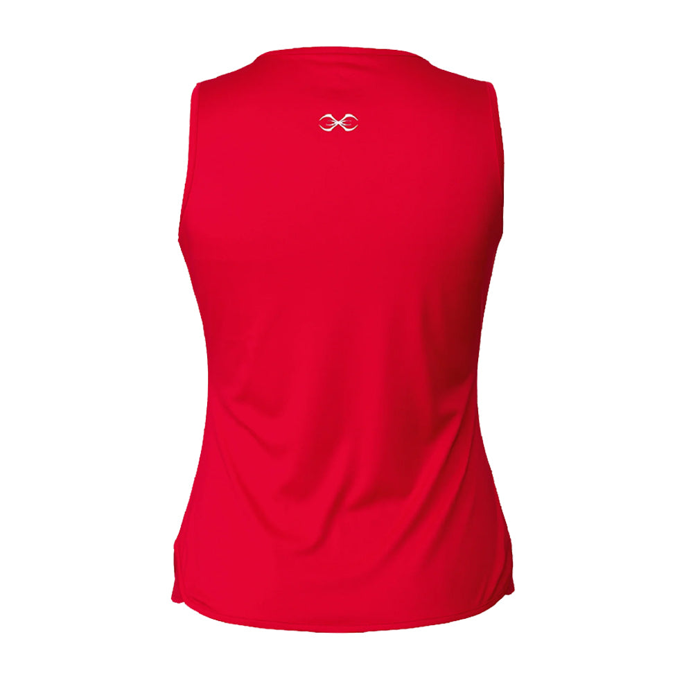Sting Mettle Women's Boxing Vest red with white Sting logo